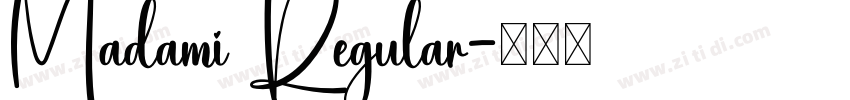 Madami Regular字体转换